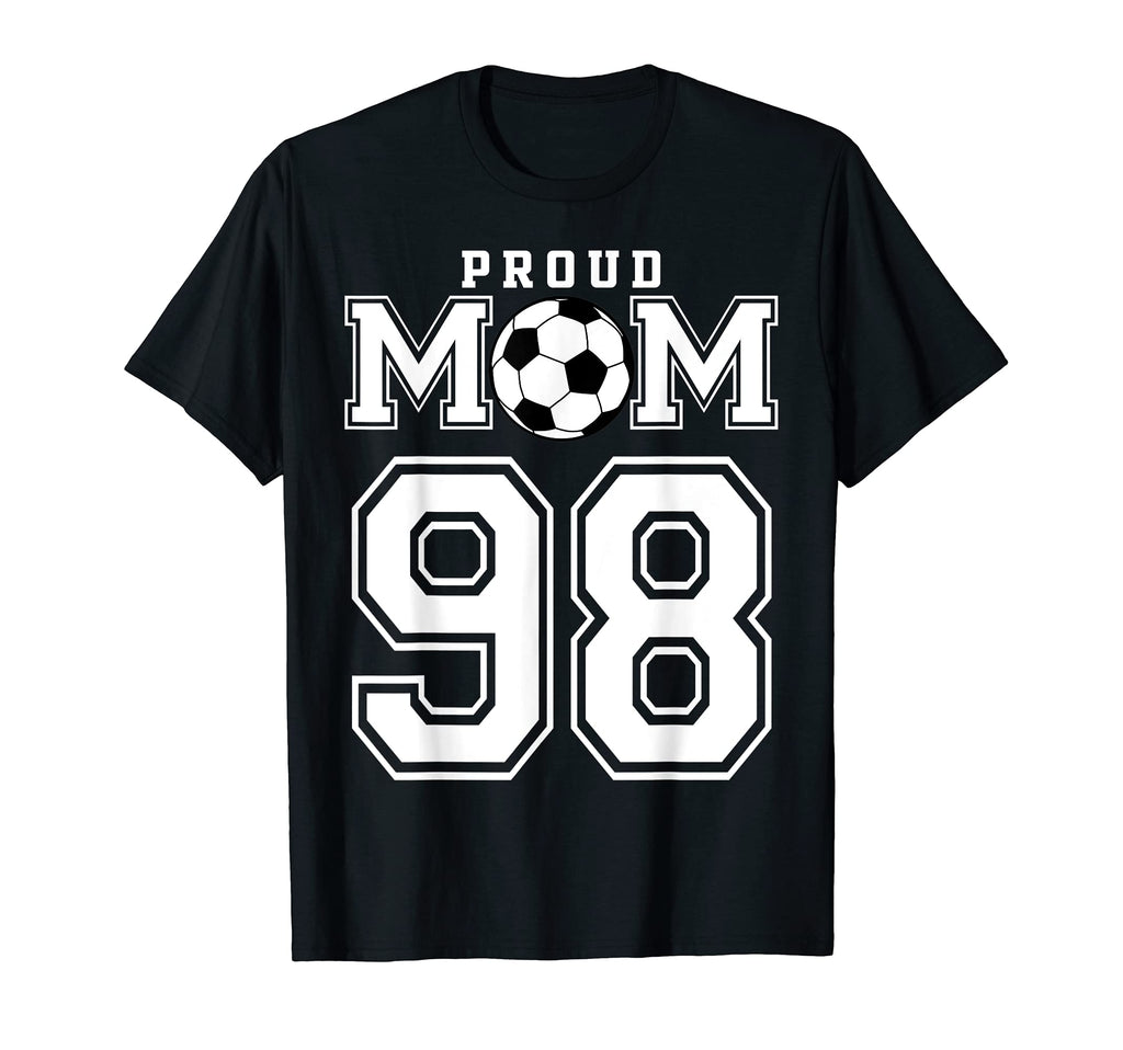 Number 98 Custom Proud Soccer Futbol T-Shirt - Graphic Print for Adults