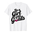 Be Goals Soccer Player Soccer T-Shirt - Aesthetic Graphic for Adults