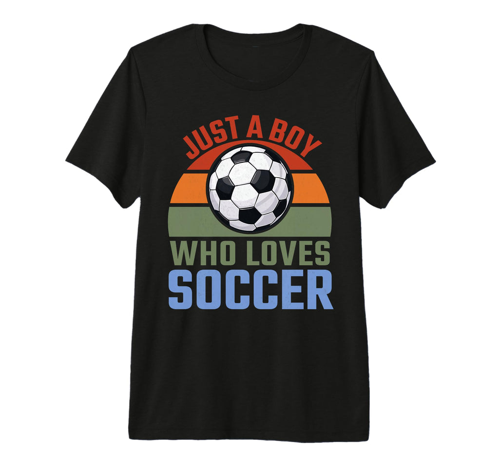 Just Who Loves Soccer Soccer Player T-Shirt - Minimalist Print for Adults