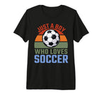 Just Who Loves Soccer Soccer Player T-Shirt - Minimalist Print for Adults