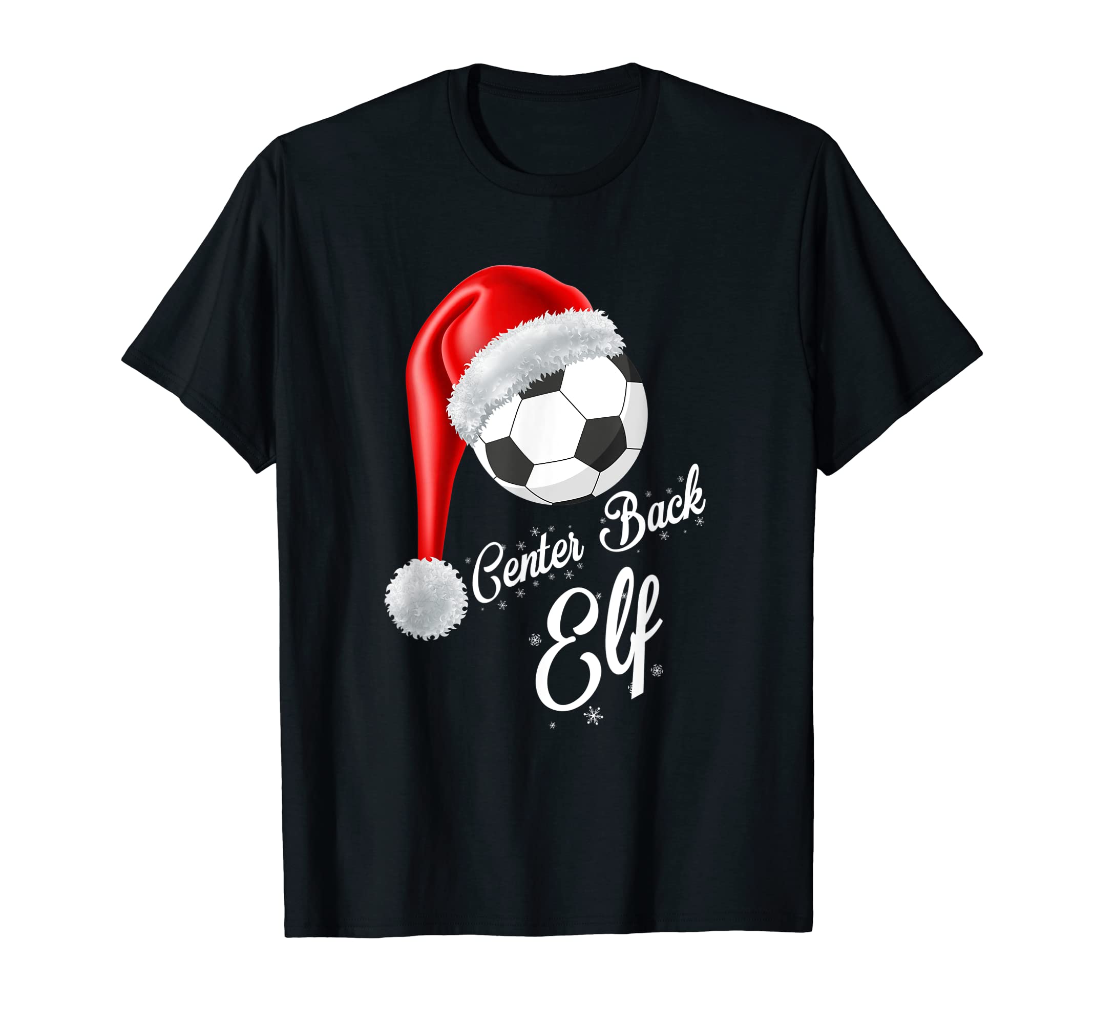 Soccer Elf Center Back Soccer Player T-Shirt - Custom Art Print for Adults