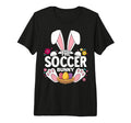 Matching Easter Soccer Bunny Family Tri T-Shirt - Graphic Print Men Women