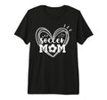 Funny Soccer Mom Heart Soccer Mama Happy T-Shirt - Minimalist Print Unisex