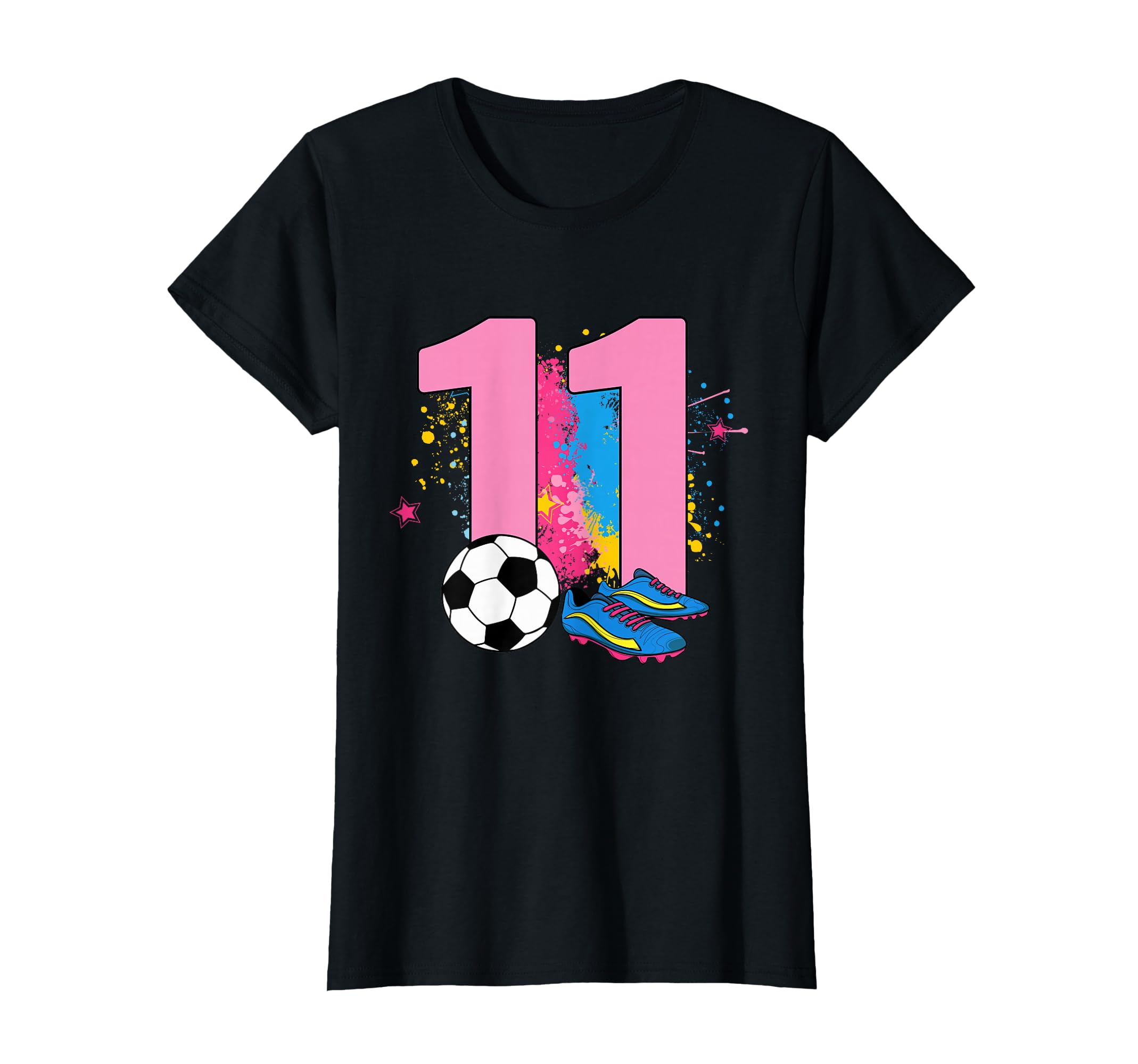 11Th Birthday Soccer Player Football 11 T-Shirt - Aesthetic Graphic Unisex
