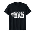 Soccer Dad Fatherhood Papa Soccer Player T-Shirt - Minimalist Print Unisex