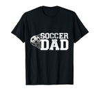 Soccer Dad Fatherhood Papa Soccer Player T-Shirt - Minimalist Print Unisex