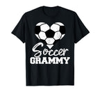 Soccer Grammy Heart Funny Heartfelt T-Shirt - Custom Art Print for Adults
