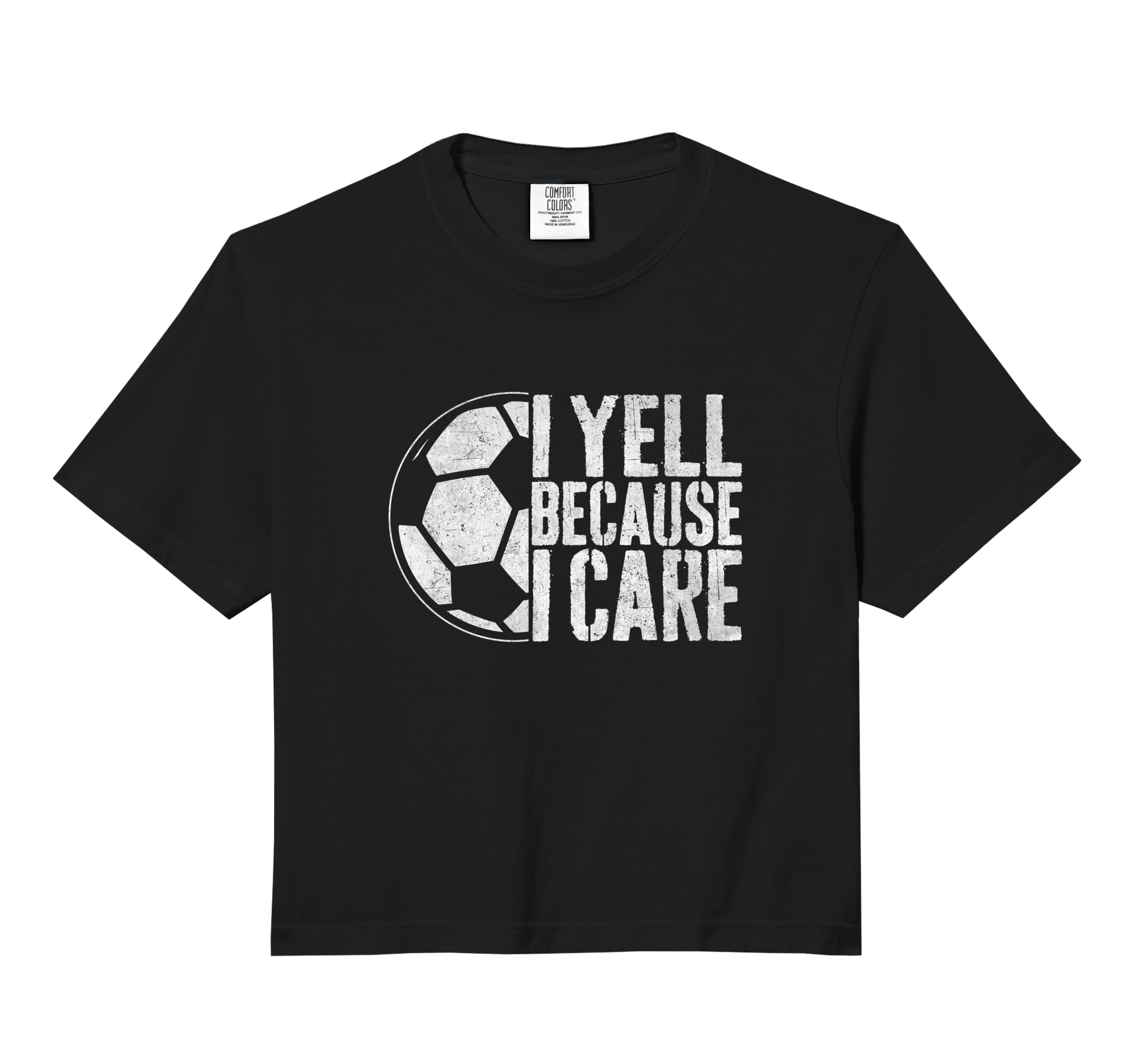 I Yell Because I Care Soccer Parent Sweatshirt - Aesthetic Graphic Unisex