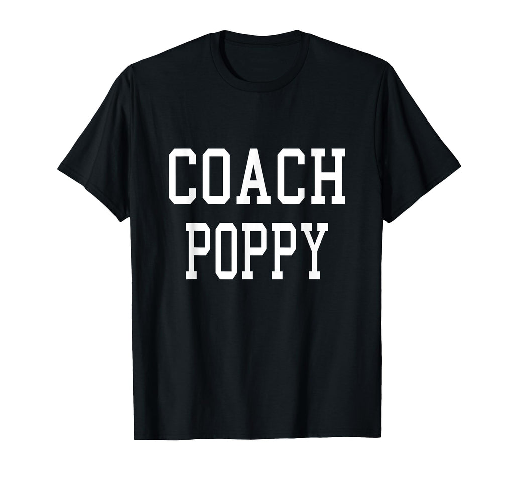 Coach Poppy Custom Football Soccer T-Shirt - Fun Novelty Design Unisex