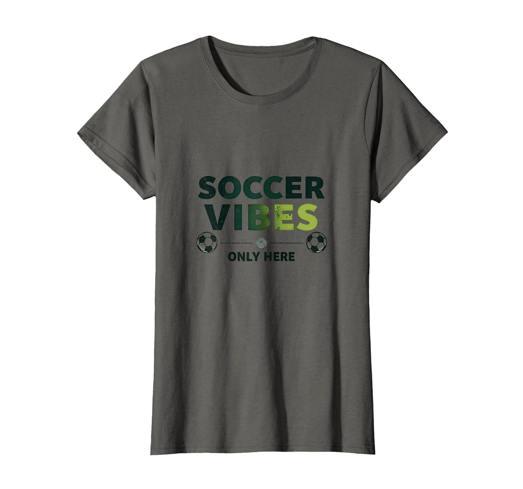 Soccer Vibes Only Here T-Shirt - Aesthetic Graphic Men Women