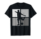 Soccer Player T-Shirt - Minimalist Print for Adults