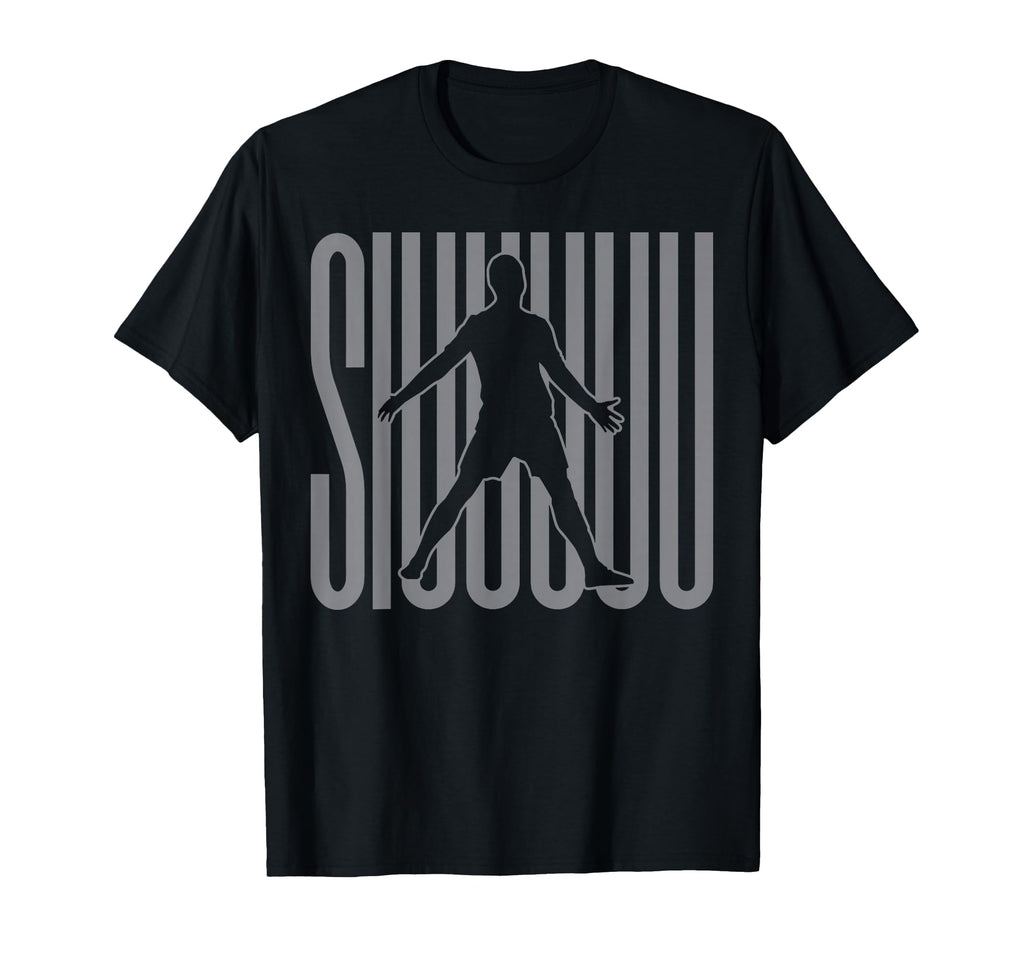 Funny Soccer Football Soccer Player Siuuu T-Shirt - Minimalist Print Unisex