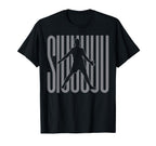 Funny Soccer Football Soccer Player Siuuu T-Shirt - Minimalist Print Unisex