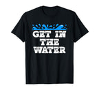 Get Water Swim Team Coach Swimmer T-Shirt - Minimalist Print for Adults
