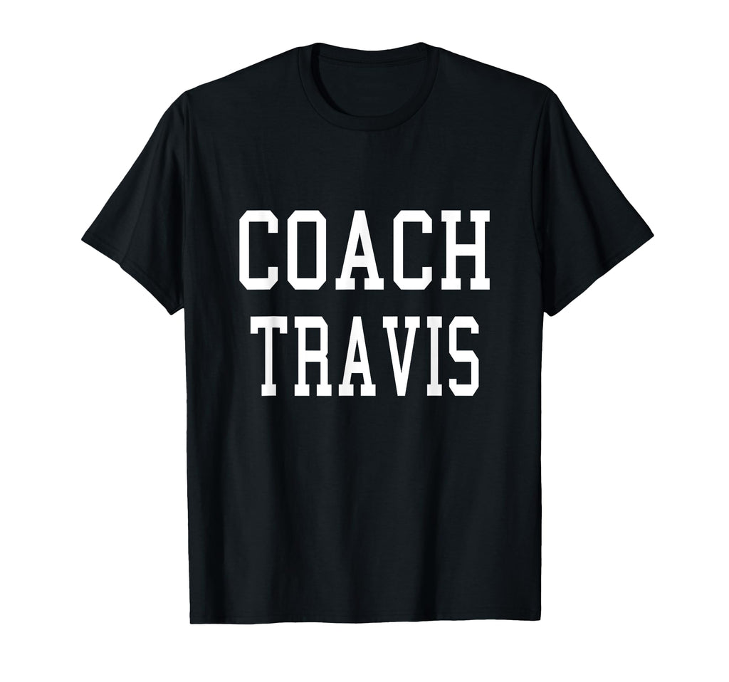 Coach Travis Custom Football Soccer T-Shirt - Unique Graphic for Adults