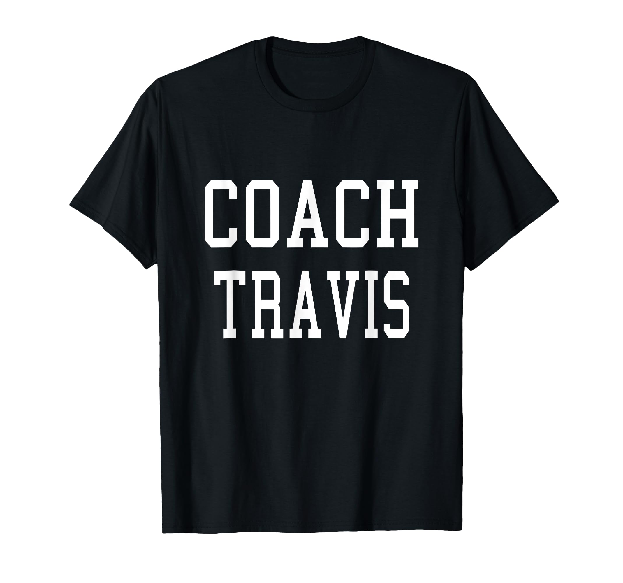 Coach Travis Custom Football Soccer T-Shirt - Unique Graphic for Adults