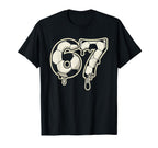 6 7 Soccer Ball Drip Six Seven Meme T-Shirt - Graphic Print Unisex