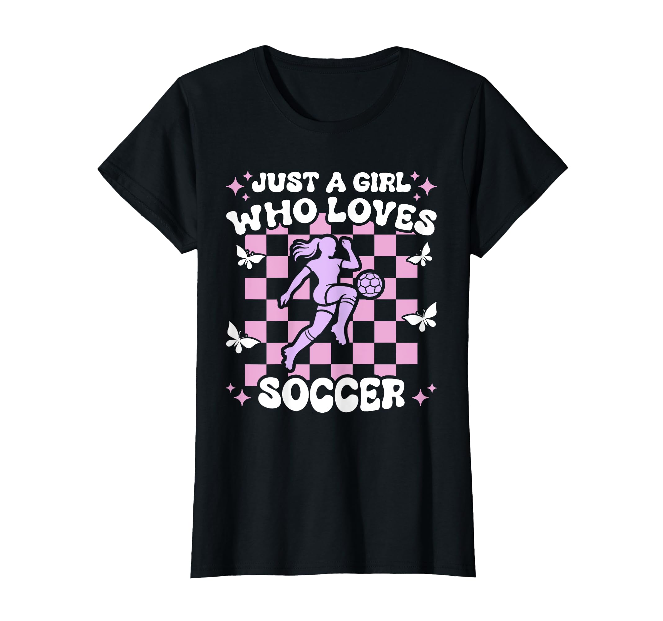 Just Who Loves Soccer Soccer T-Shirt - Trendy Graphic for Adults
