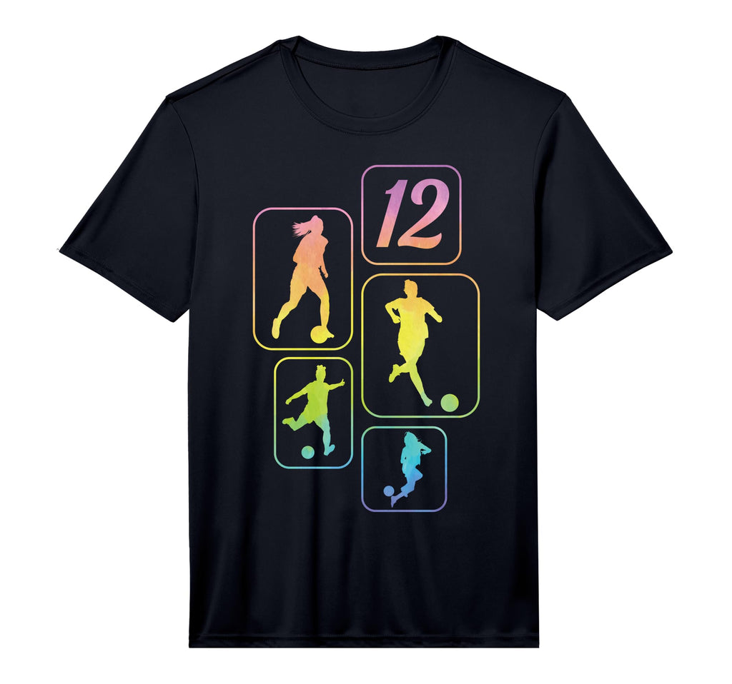 12Th Birthday Soccer Player T-Shirt - Aesthetic Graphic for Adults