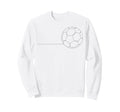 One Line Art Minimalist Soccer Coach Sweatshirt - Novelty Apparel Unisex