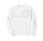 One Line Art Minimalist Soccer Coach Sweatshirt - Novelty Apparel Unisex