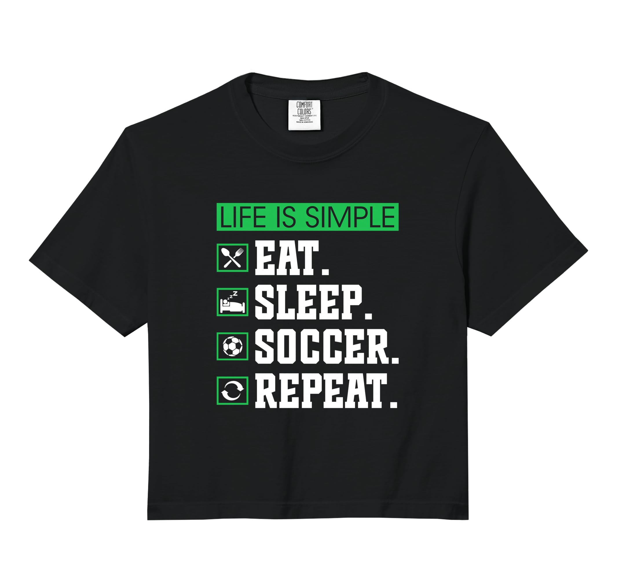 Eat Sleep Soccer Repeat Soccer Player Hoodie - Novelty Apparel Unisex