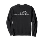 Funny Soccer Player Heartbeat Fan Sweatshirt - Aesthetic Graphic Men Women
