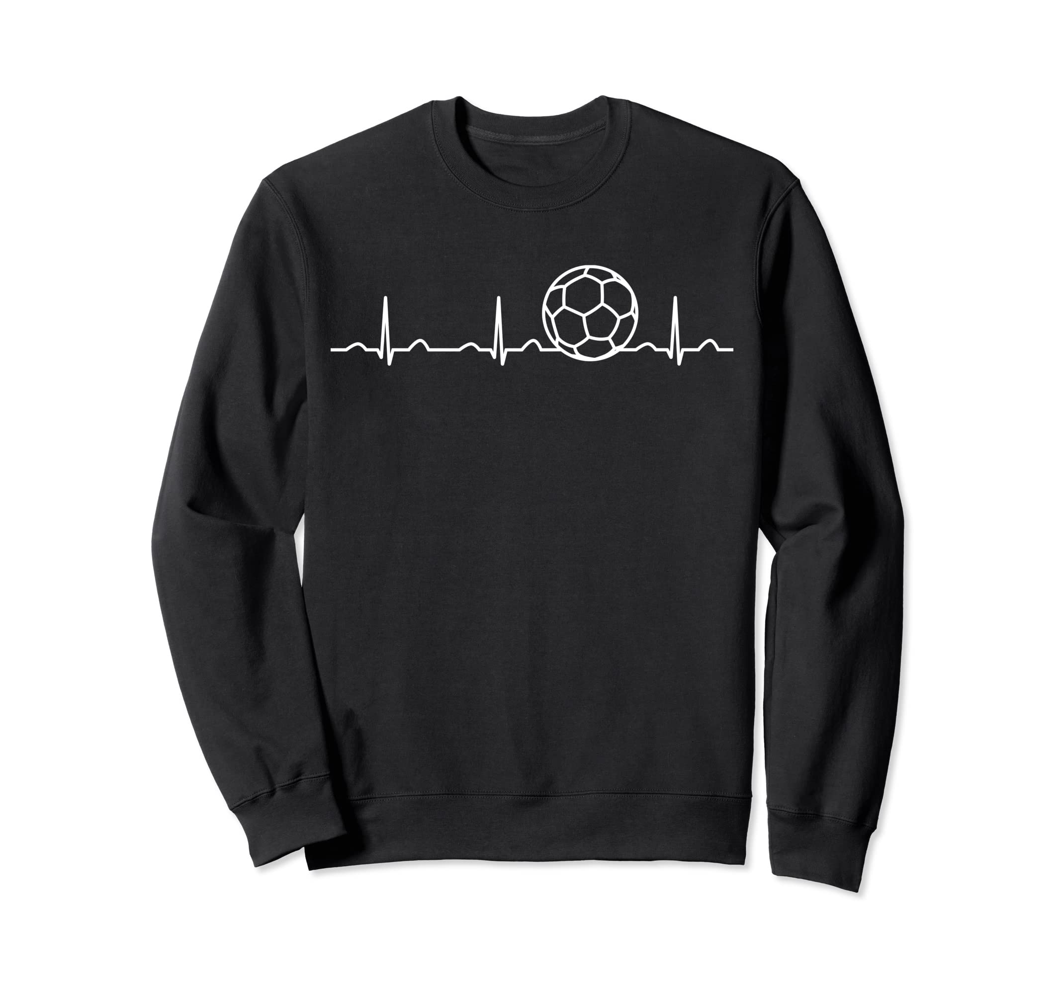 Funny Soccer Player Heartbeat Fan Sweatshirt - Aesthetic Graphic Men Women