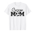 Soccer Mom Heart Game Day Vibes Soccer T-Shirt - Trendy Graphic Men Women