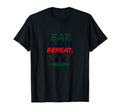 Eat Sleep Soccer Repeat Funny Sports T-Shirt - Custom Art Print for Adults