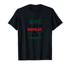 Eat Sleep Soccer Repeat Funny Sports T-Shirt - Custom Art Print for Adults