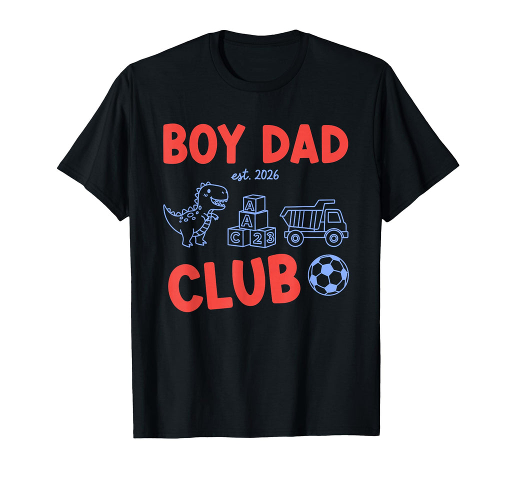 Dad Est 2026 New Dad Dinosaur Trucks T-Shirt - Novelty Apparel Men Women