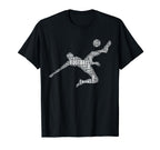 Soccer Football Word Cloud T-Shirt - Casual Everyday Wear for Adults