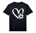Soccer Ball Heart Performance T-Shirt - Unique Graphic Men Women