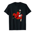 Funny Soccer Santa Claus Bicycle T-Shirt - Casual Everyday Wear for Adults