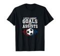 Life Goals Assists Soccer Heartbeat Fan T-Shirt - Aesthetic Graphic Unisex