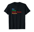 Eat Sleep Indoor Soccer Repeat T-Shirt - Aesthetic Graphic Men Women