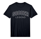 Soccer Legend Funny Athletic Lettering T-Shirt - Trendy Graphic Unisex