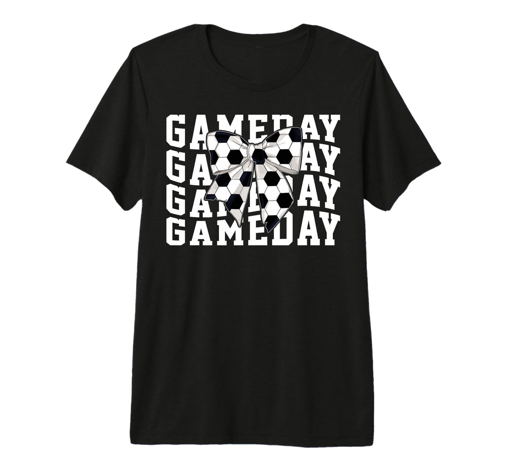 Game Day Soccer Lover Trendy Coquette T-Shirt - Fun Novelty Design Unisex