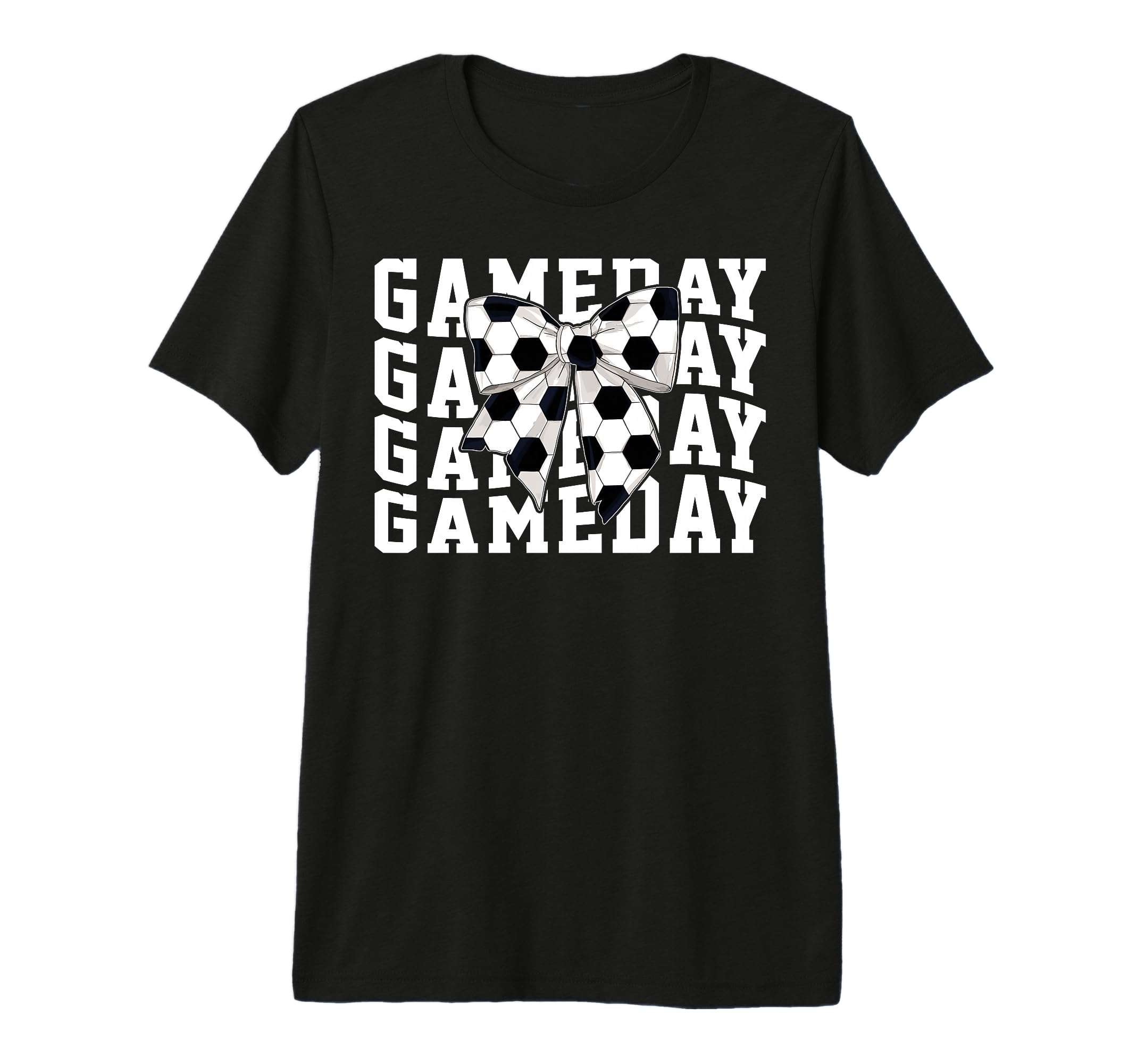 Game Day Soccer Lover Trendy Coquette T-Shirt - Fun Novelty Design Unisex