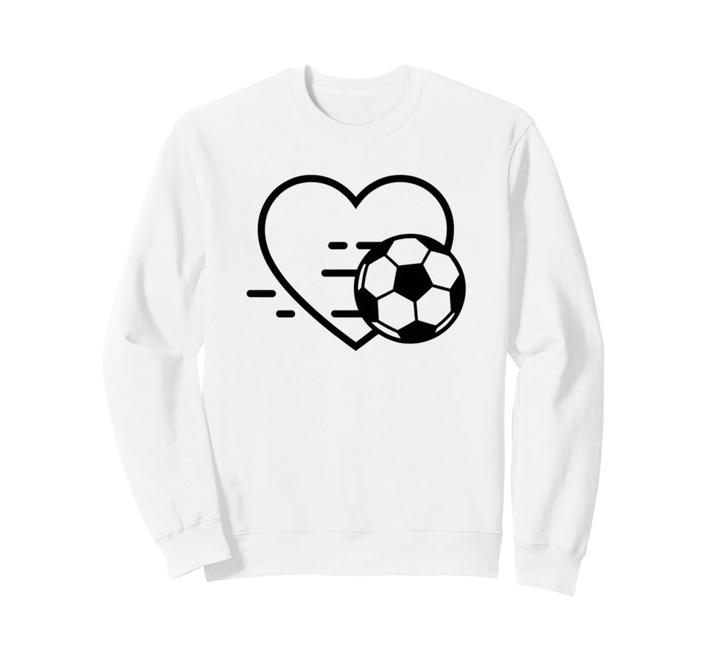 Soccer Love Heart Fans And Players Sweatshirt - Aesthetic Graphic Men Women