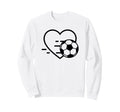 Soccer Love Heart Fans And Players Sweatshirt - Aesthetic Graphic Men Women