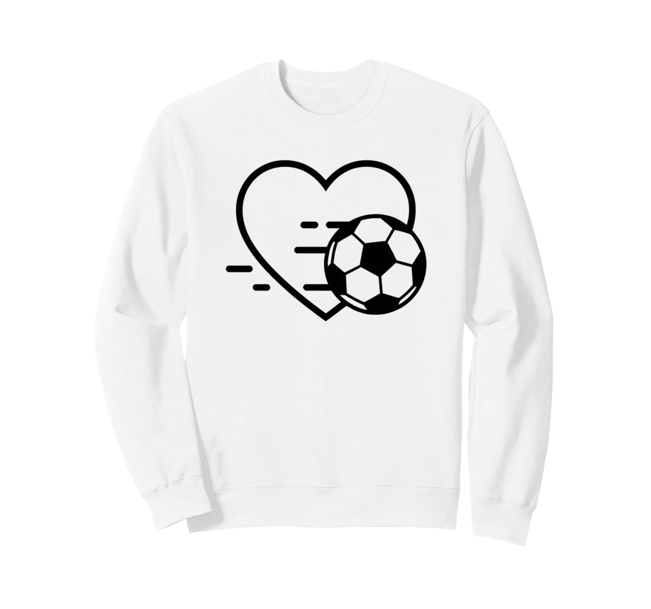 Soccer Love Heart Fans And Players Sweatshirt - Aesthetic Graphic Men Women