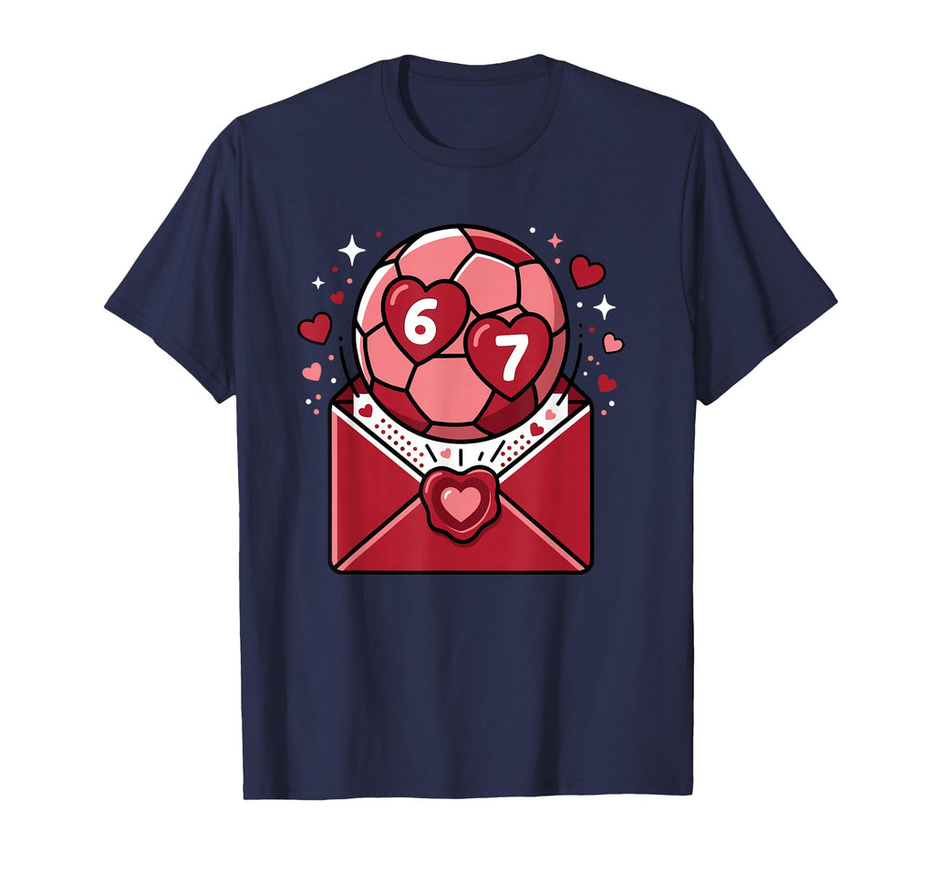 Valentine Soccer Game Love Football T-Shirt - Trendy Graphic for Adults