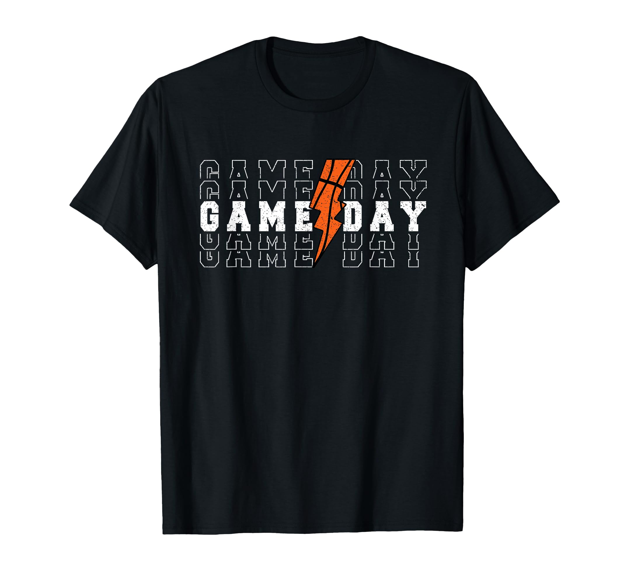Game Day Basketball Lightning Sport T-Shirt - Aesthetic Graphic Men Women