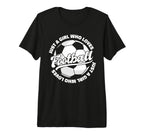 Just Who Loves Football Player T-Shirt - Minimalist Print for Adults