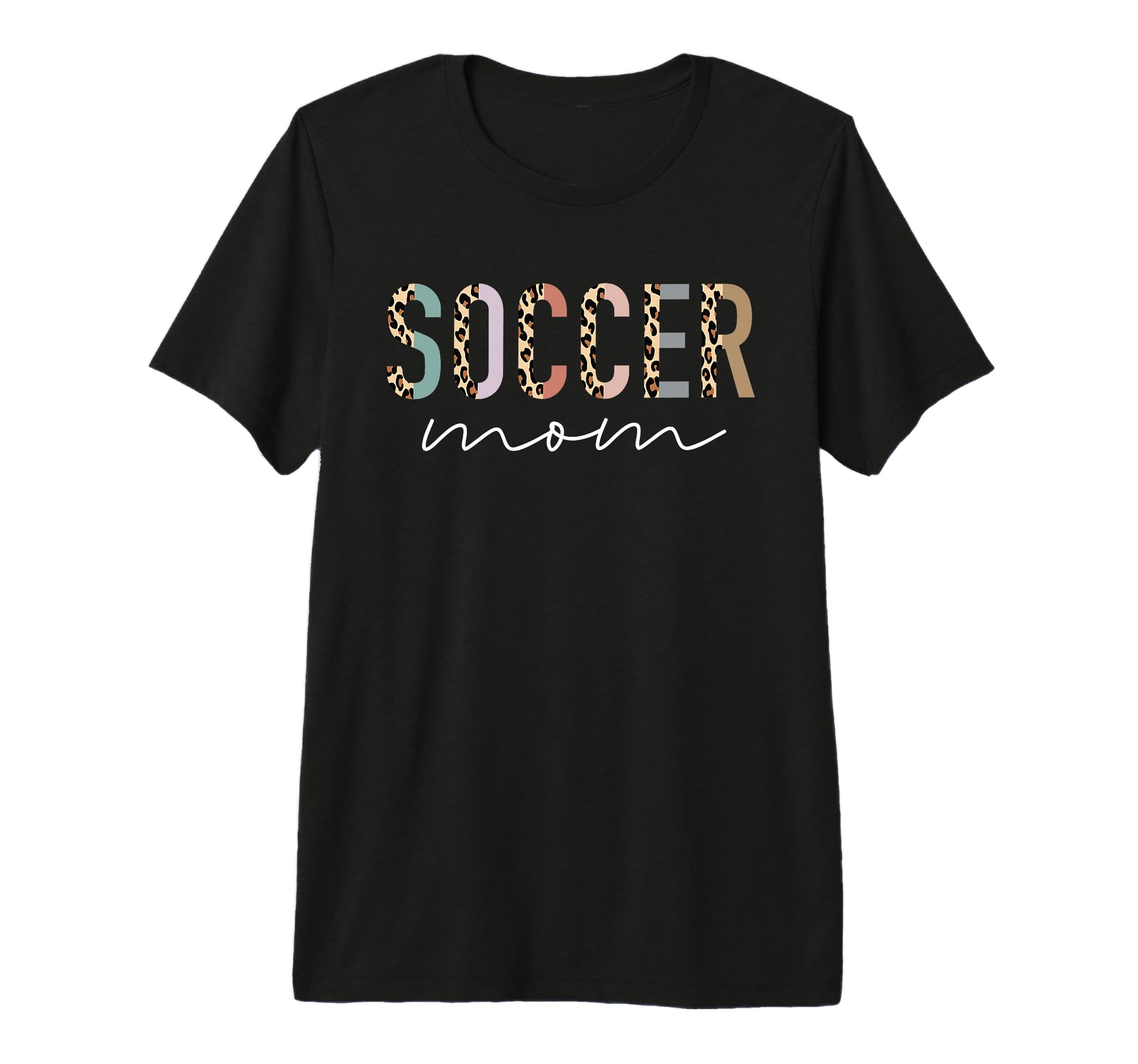 Soccer Mom Gifts Leopard Soccer Mama T-Shirt - Minimalist Print Unisex