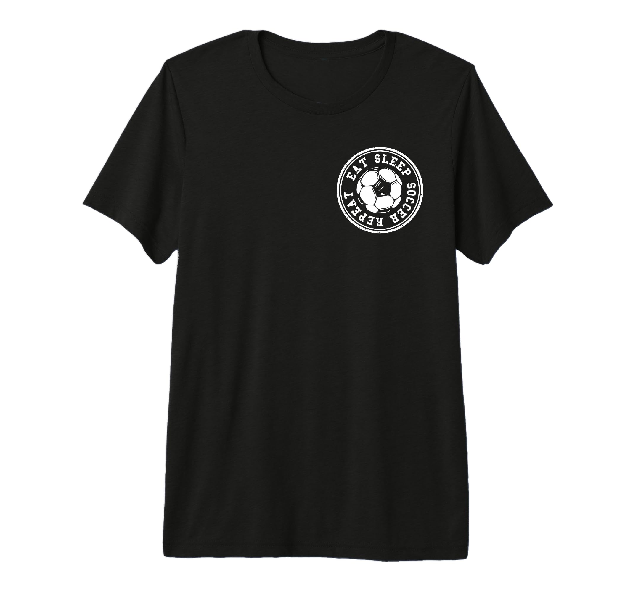 Eat Sleep Soccer Repeat Soccer Sports Tri T-Shirt - Trendy Graphic Unisex