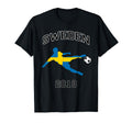 Swedish Football Jersey Sweden T-Shirt - Minimalist Print for Adults