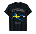 Swedish Football Jersey Sweden T-Shirt - Minimalist Print for Adults